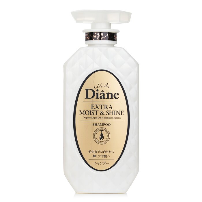 Dry hair shampoo - Moist Diane Extra Moist & Shine Shampoo for moisturizing and nourishment.
