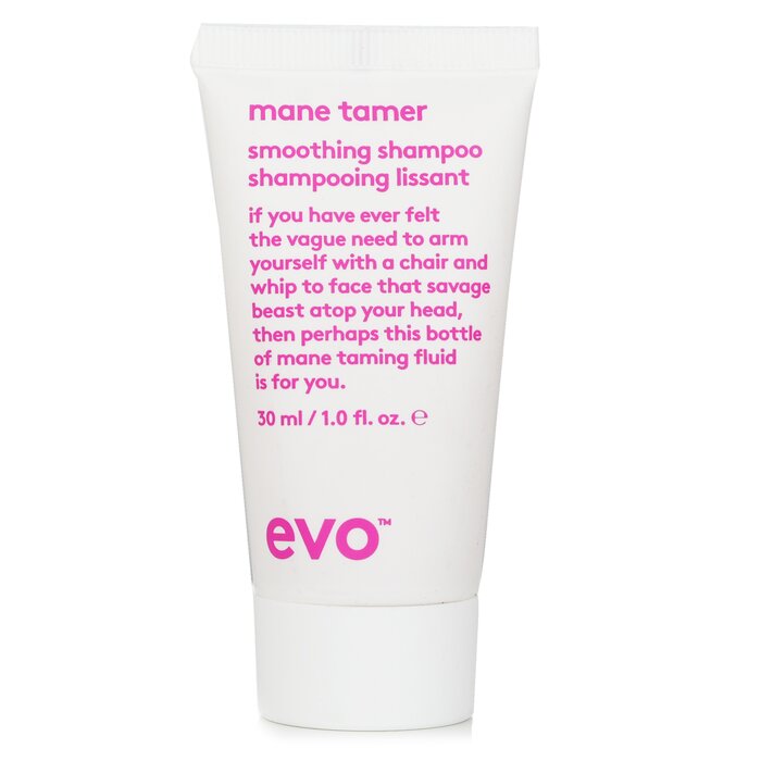 Evo Mane Tamer Smoothing Shampoo 30ml/1oz Shampoo for daily use in hair care.