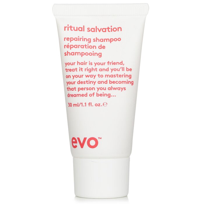Evo Ritual Salvation Repairing Shampoo 30ml/1oz Shampoo for daily use in hair care.