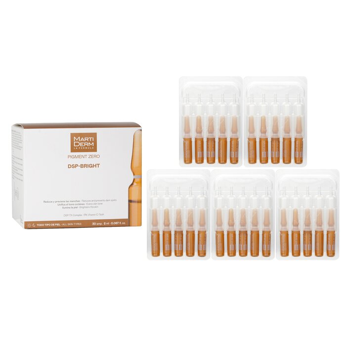 Martiderm Pigment Zero DSP-Bright With TX Complex And 5% Vitamin C-Tech Ampoules (For All Skin) 30Ampoules x2ml for skincare needs