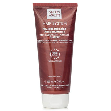 Martiderm Hair System Anti-Sebum Anti Hair-Loss Shampoo With Salicylic Acid