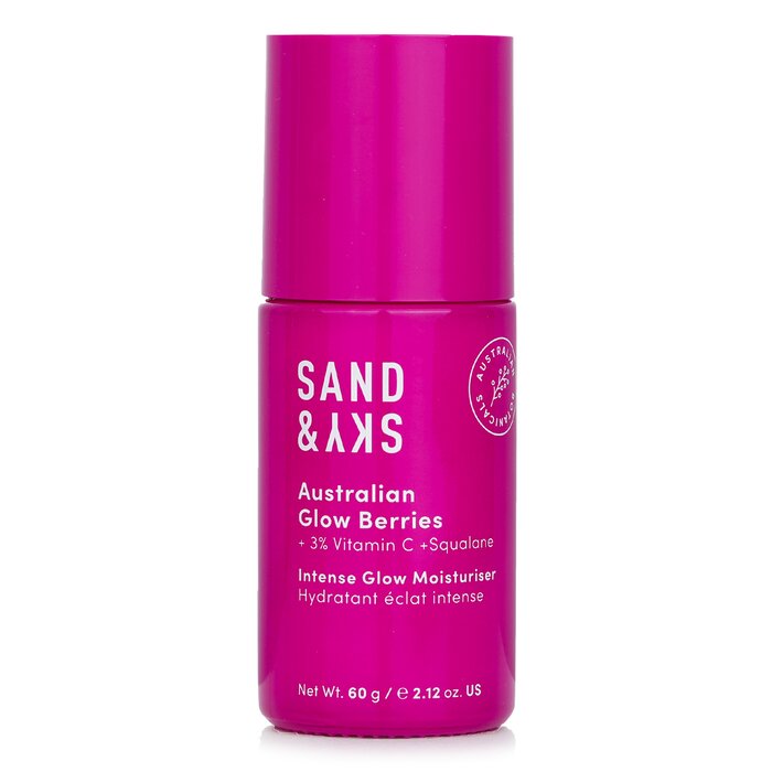 Sand & Sky Australian Glow Berries Intense Glow Moisturiser - Nourish + Smooth 60ml/2.12oz for skincare needs