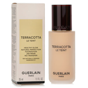 Guerlain Terracotta Le Teint Healthy Glow Natural Perfection Foundation 24H Wear No Transfer, 2N Neutra 35ml/1.1oz