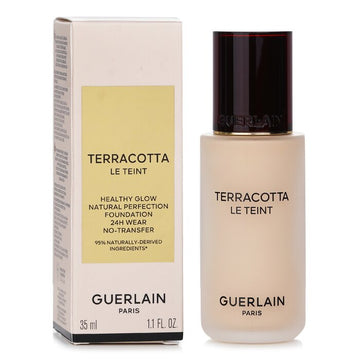 Guerlain Terracotta Le Teint Healthy Glow Natural Perfection Foundation 24H Wear No Transfer, 0.5W Warm 35ml/1.1oz