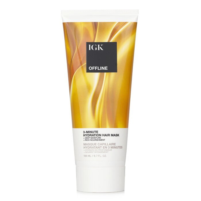 IGK Offline 3-Minute Hydration Hair Mask 198ml/6.7oz hair mask for deep conditioning and repair