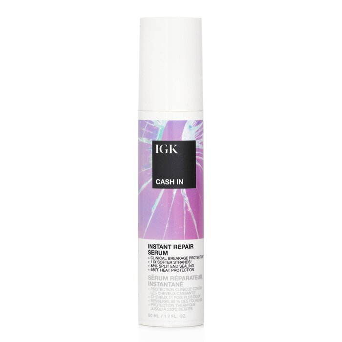 IGK Cash In Instant Repair Serum 50ml/1.7oz for hair care and styling