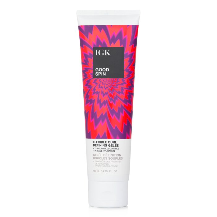 Image of IGK Good Spin Flexible Curl Defining Gelee 140ml/4.75oz for use in home garden.