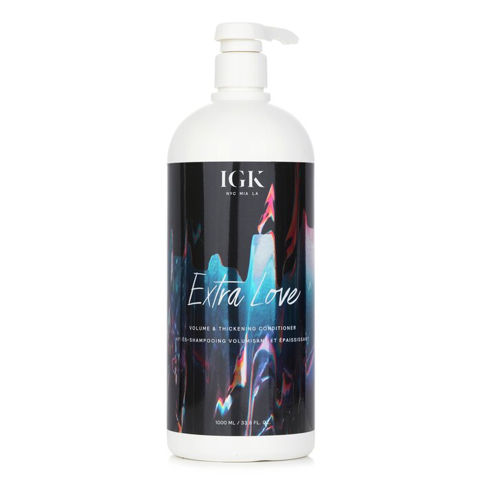 IGK Extra Love Volume & Thickening Conditioner 1000ml/33.8oz hair conditioner for salon & home use