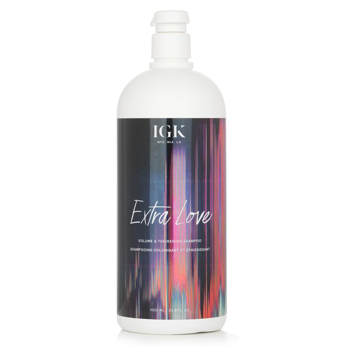 IGK shampoo for hair care.