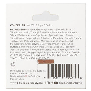 Billion Dollar Brows Concealer, Deep 1.2g/0.042oz
