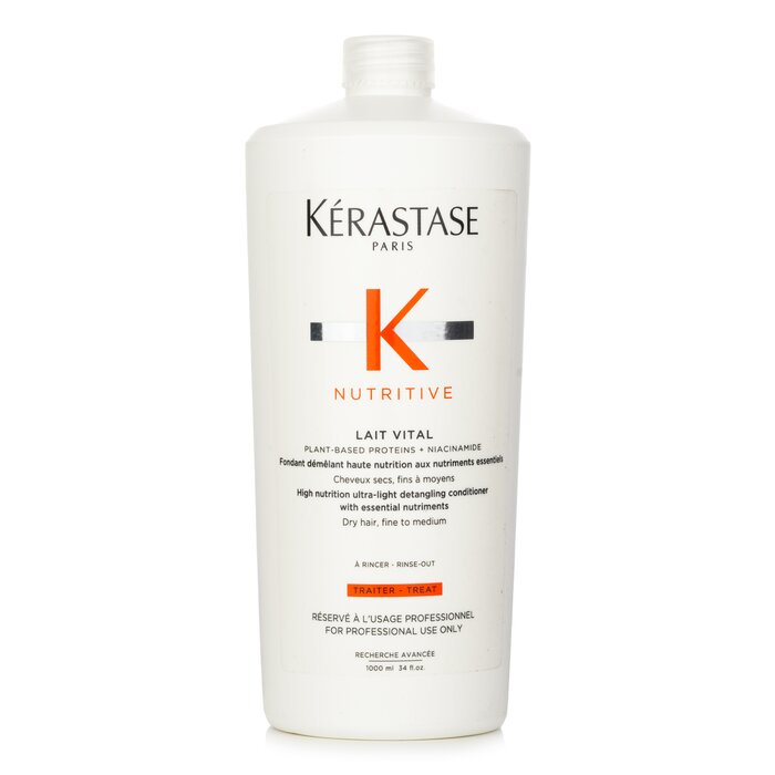 Kerastase Nutritive Lait Vital (For Dry Hair) 1000ml/34oz hair conditioner for salon & home use