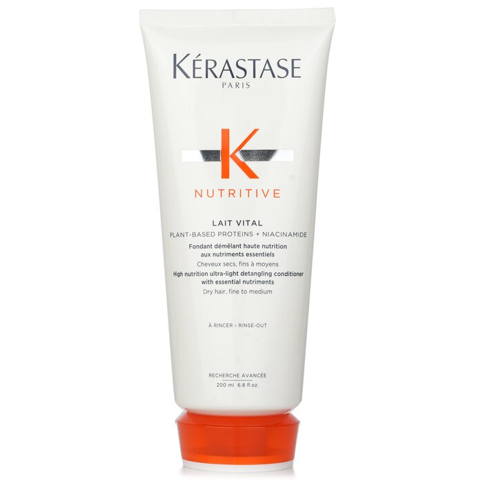 Kerastase Nutritive Lait Vital High Nutrition Ultra-Light Detangling Conditioner (Dry Hair, Fine to Medium) 200ml/6.8oz hair conditioner for salon & home use