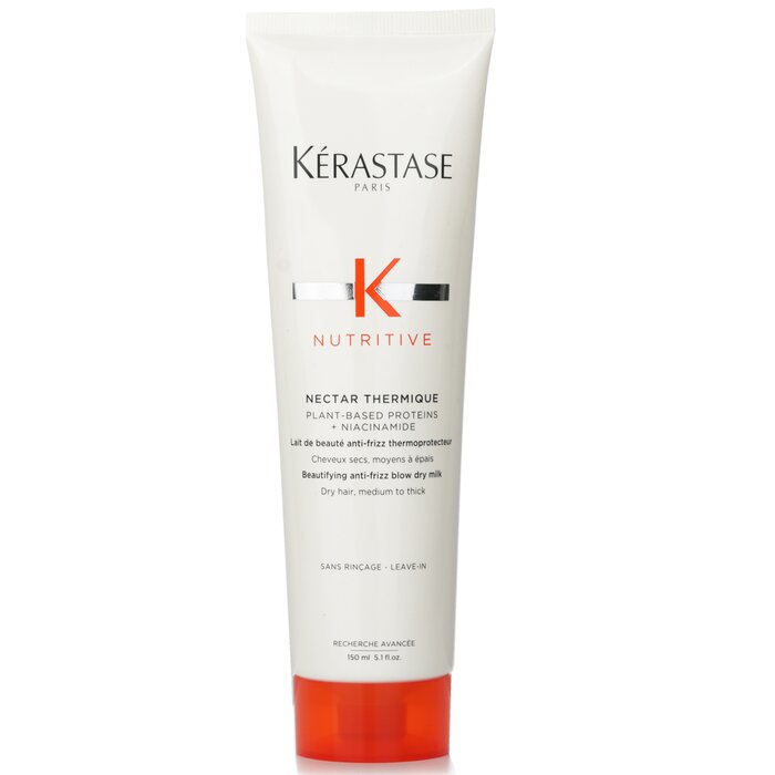 Kerastase Nutritive Nectar Thermique Beautifying Anti Frizz Blow Dry Milk (Dry Hair Medium to Thick) 150ml/5.1oz - perfect for hair treatment at home