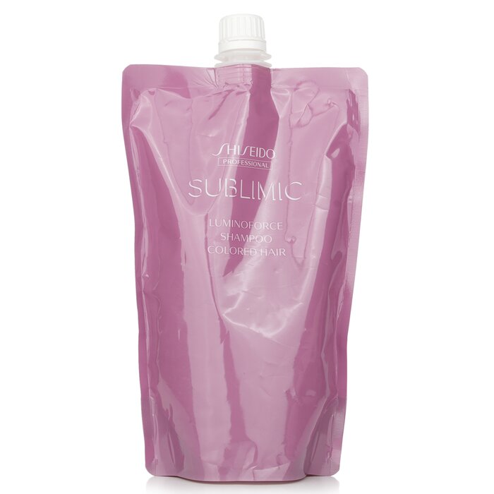 Shiseido Sublimic Luminoforce Shampoo Refill (Colored Hair) 450ml Shampoo for daily use in hair care.