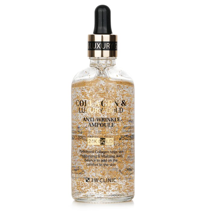 3W Clinic Collagen Gold Ampoule – for wrinkle care and skin glow