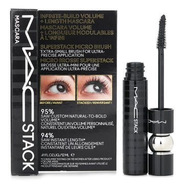MAC Stack Micro Mascara, Black 12ml/0.41oz