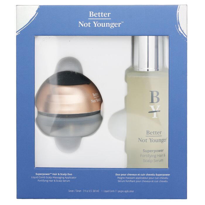 Better Not Younger Superpower Hair & Scalp Duo 2pcs for hair care and styling