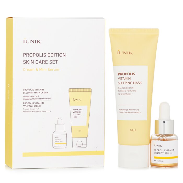 Calm and nourish with iUNIK Propolis skincare duo. Ideal for sensitive skin. Add to routine.
