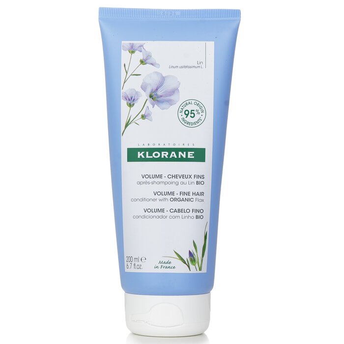Klorane Conditioner With Organic Flax (Volume Fine Hair) 200ml/6.7oz hair conditioner for salon & home use