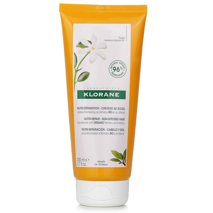 Klorane Conditioner with Organic Tamanu and Monoi (Nutri Repair Sun Exposed Hair) 200ml/6.7oz hair conditioner for salon & home use