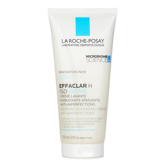 La Roche-Posay Effaclar H Iso Biome Cleansing Cream for sensitive acne skin
