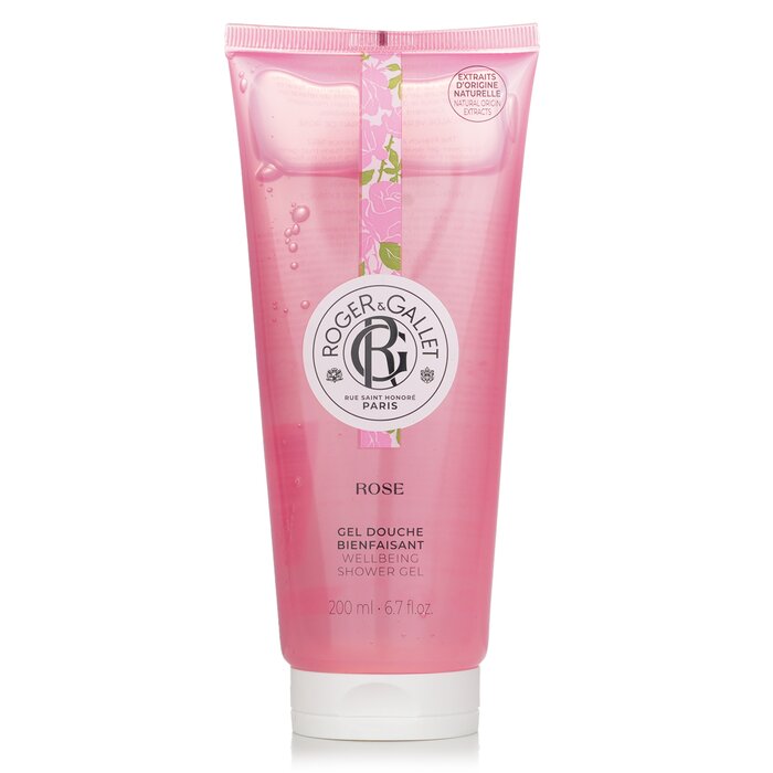 Roger & Gallet Rose Wellbeing Shower Gel 200ml/6.7oz - ideal for body care and skincare routine