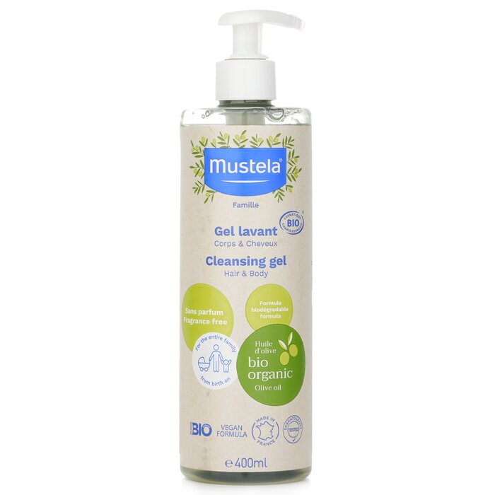 Mustela Bio Cleansing Gel for baby hair and body care