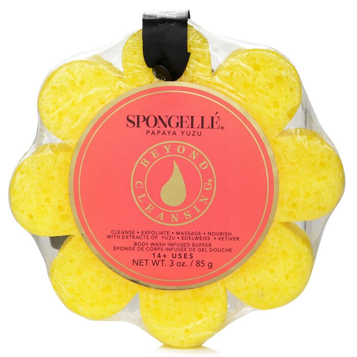 Soap Sponge – Papaya Yuzu – for tropical exfoliating cleanse