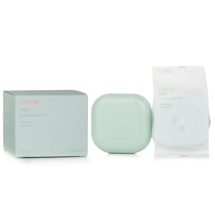 Neo Cushion Matte SPF46 Beige for matte long-lasting finish