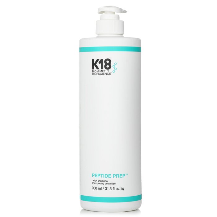 K18 Peptide Prep Detox Shampoo 930ml/31.5oz Shampoo for daily use in hair care.