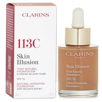 Clarins Skin Illusion Natural Hydrating Foundation SPF 15, 113C 30ml/1oz
