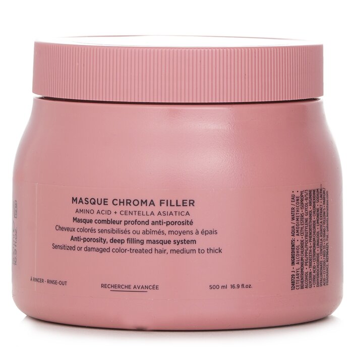 Kerastase Chroma Absolu Masque Chroma Filler (For Sensitized or Damaged Color Treated Hair) 500ml/16.9oz hair mask for deep conditioning and repair