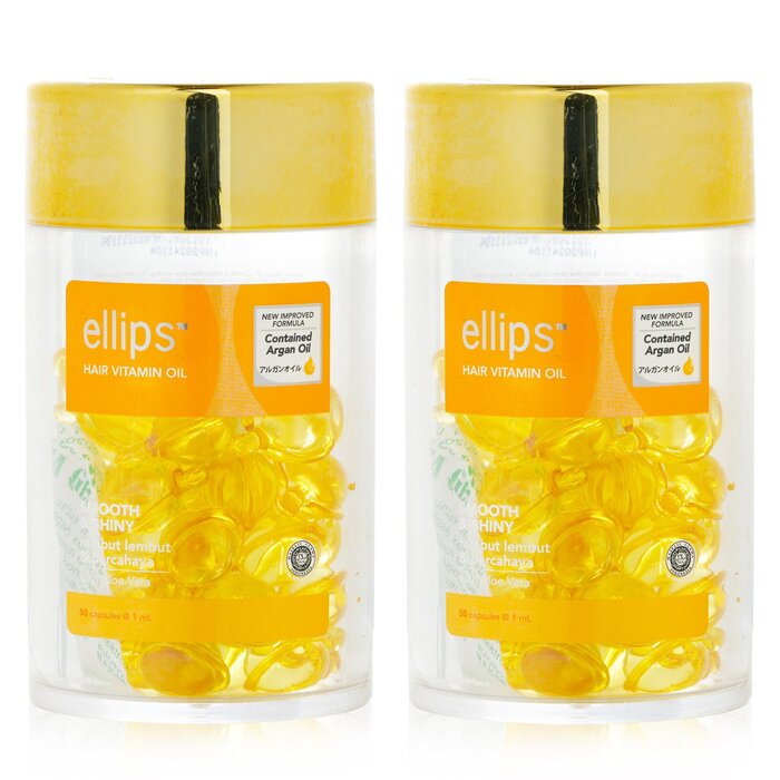 Ellips Hair Vitamin Oil - Smooth & Shiny Duo Set 2x50capsules - perfect for hair treatment at home
