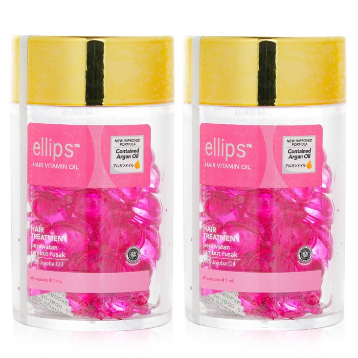 Ellips Hair Vitamin Oil - Hair Treatment Duo 2x50capsules - perfect for hair treatment at home