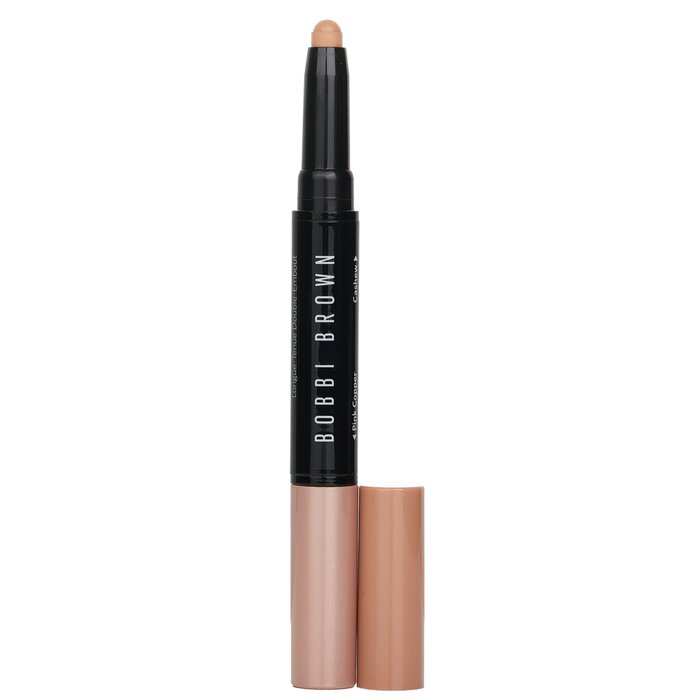 Bobbi Brown Dual Ended Long Wear Cream Eyeshadow Stick, Pink Copper Shimmer/Cashew Matte 1.6g/0.05oz product image for enhancing eye makeup