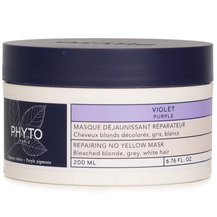 Phyto Purple Repairing No Yellow Mask 200ml hair mask for deep conditioning and repair