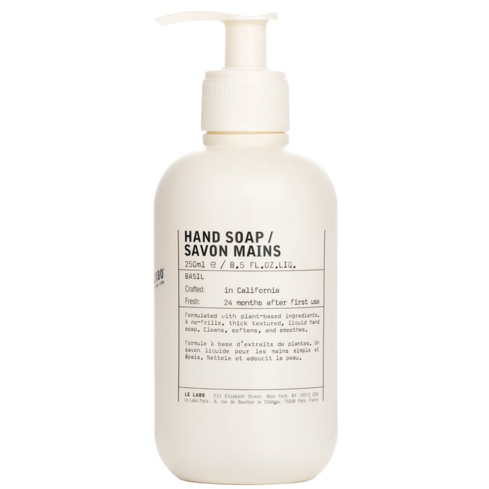 Basil hand soap – Le Labo – for herbal hand cleansing