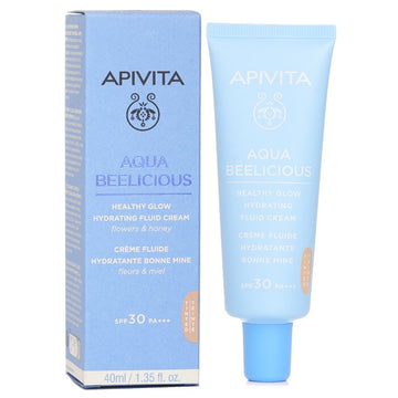 Apivita Aqua Beelicious Healthy Glow Hydrating Fluid Cream Tinted SPF 30 40ml