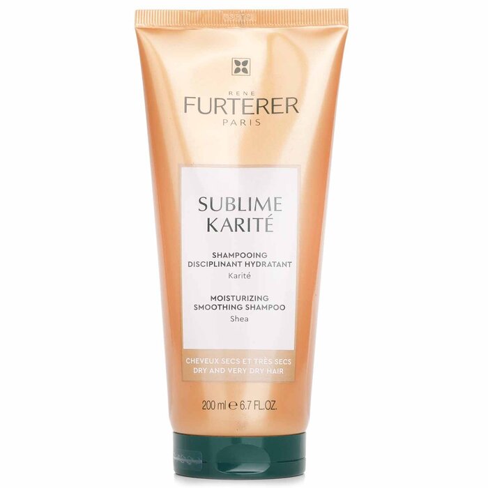 Dry hair shampoo - Rene Furterer Sublime Karite Moisturising Smoothing Shampoo 200ml for moisturizing and nourishment.