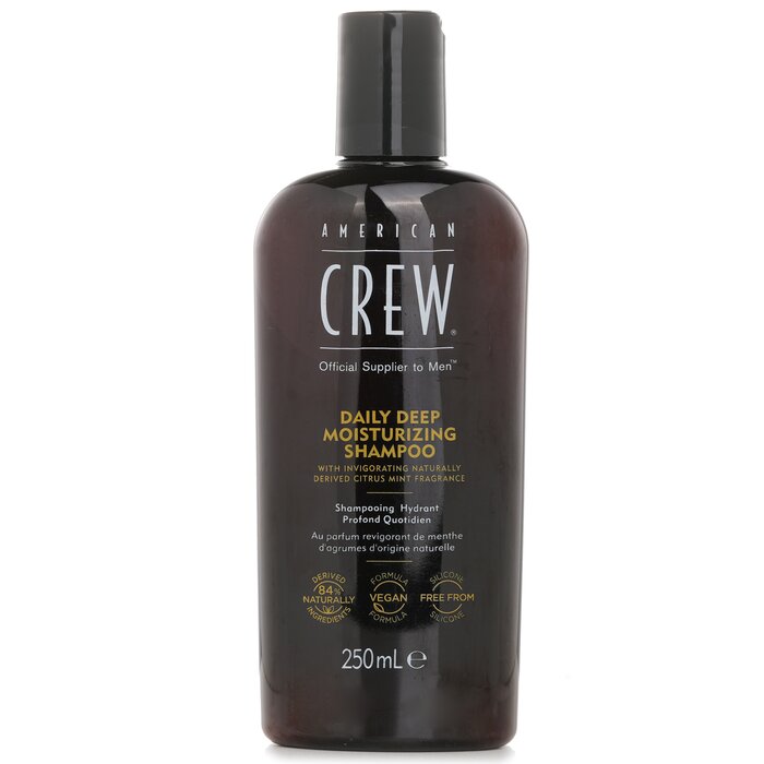 Dry hair shampoo - American Crew Daily Deep Moisturizing Shampoo 250ml/8.4oz for moisturizing and nourishment.