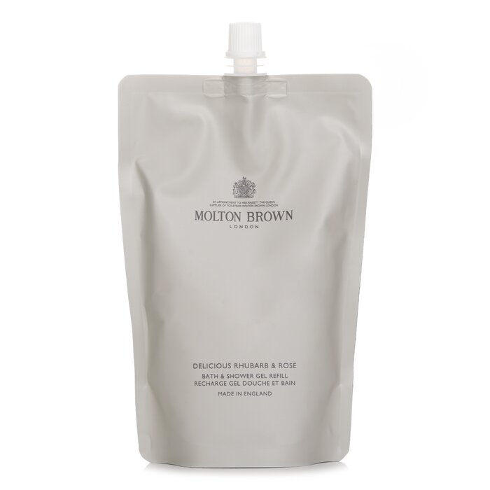 Bath & Shower Gel Refill – Rhubarb & Rose – for floral body care