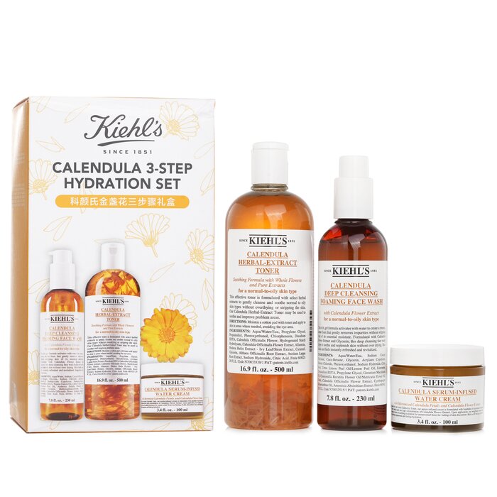 Kiehl's Calendula 3 Step Hydration Set – soothing skincare