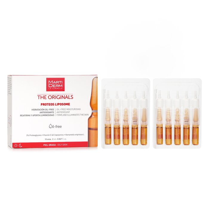 Martiderm Proteos Liposome Ampoules – for oily skin hydration
