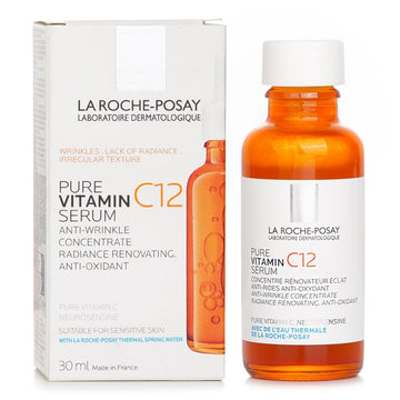 La Roche Posay Pure Vitamin C12 Serum Anti Wrinkle Concentrate, Radiance Renovating, Anti-oxidant 30ml
