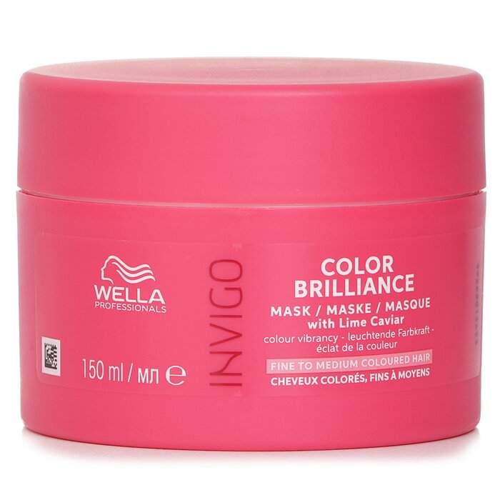 Wella Invigo Color Brilliance Mask With Lime Caviar Fine To Medium Colored Hair 150ml hair mask for deep conditioning and repair