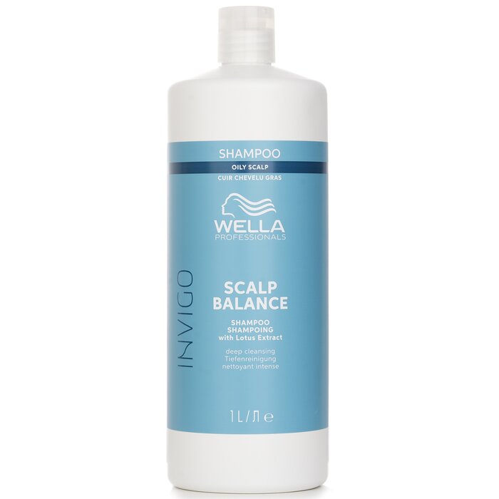 Wella Invigo Scalp Balance Shampoo With Lotus Extract Oily Scalp 1000ml plant for use in home care