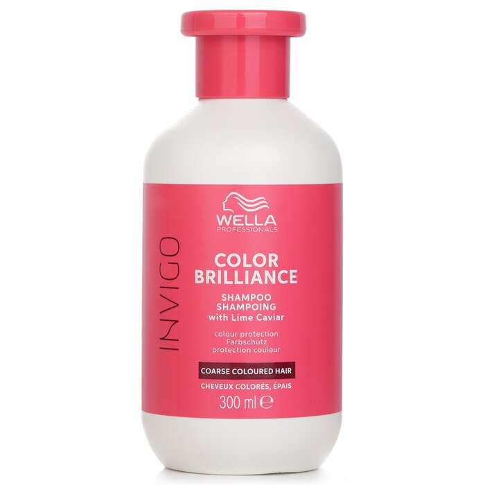 Wella Invigo Color Brilliance Shampoo With Lime Caviar Coarse Colored Hair 300ml Shampoo for daily use in hair care.