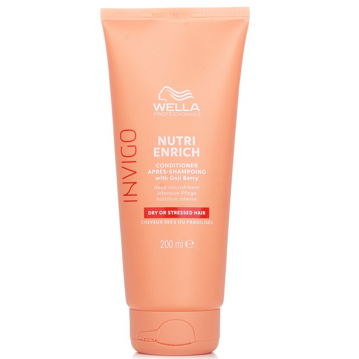 Wella Invigo Nutri Enrich Conditioner With Goji Berry Dry Or Stressed Hair 200ml hair conditioner for salon & home use