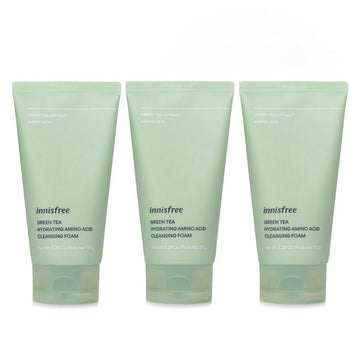 Innisfree 【Super Saver Pack】Green Tea Hydrating Amino Acid Cleansing Foam x3 150g/5.29oz x3