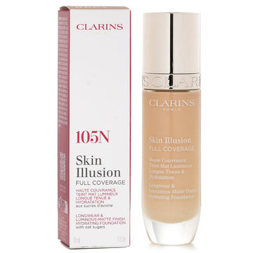 Clarins Skin Illusion Full Coverage Foundation, 105N 30ml